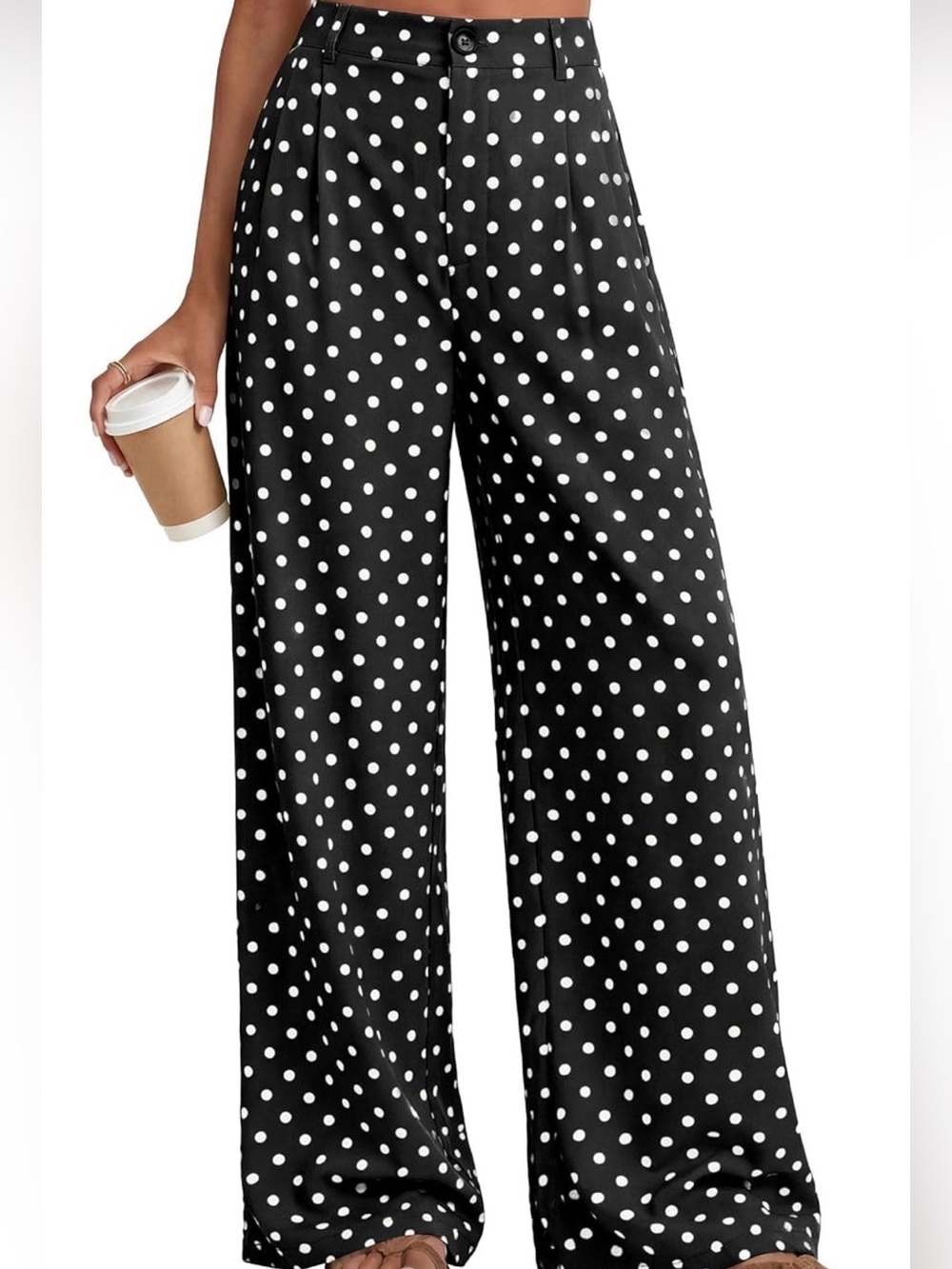 B/W polka dot pants